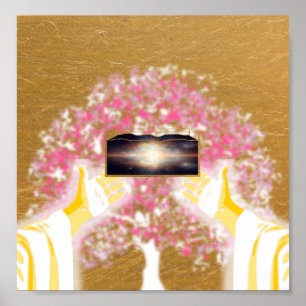 God said, Let there be light Poster