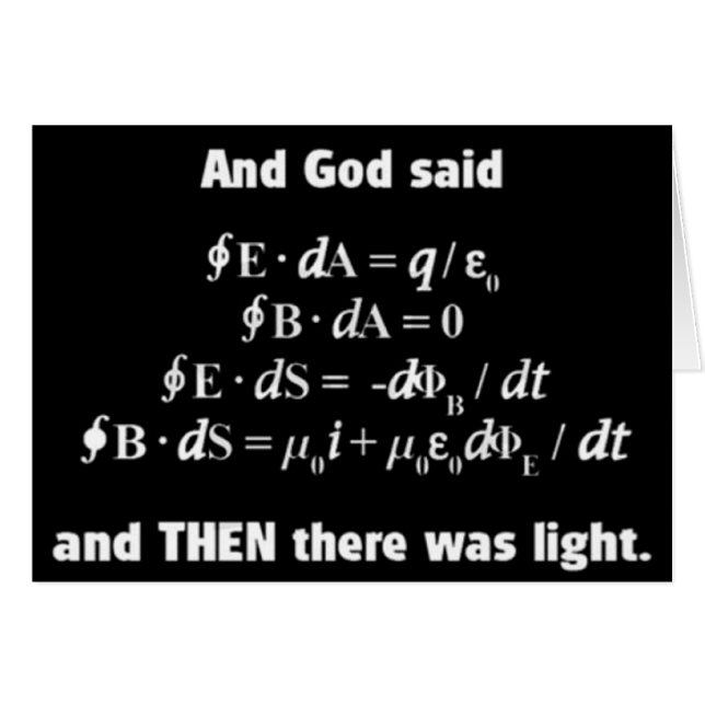 God Said Let There Be Light Religious Satire (Front Horizontal)