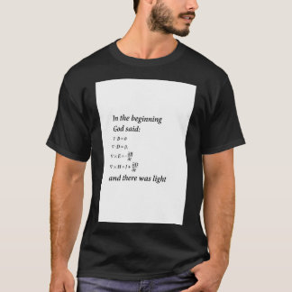 God Said Maxwell Equations T-Shirt