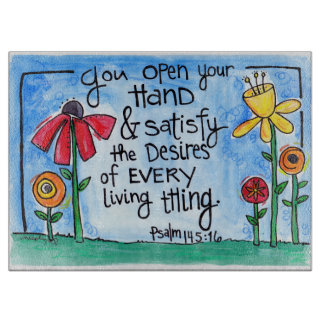 God Satisfies Our Every Desire Cutting Board