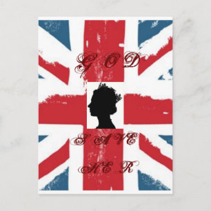 God Save Her Postcard
