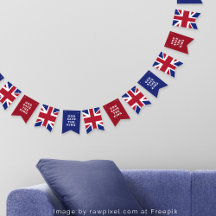 "God Save the King" British Union Jack Flag