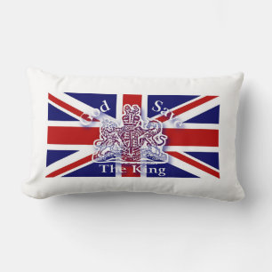 God Save the King Commemorative Tee Shirt Lumbar Cushion