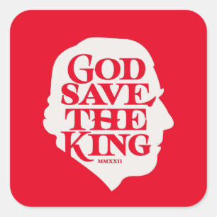 God Save the King Square Sticker