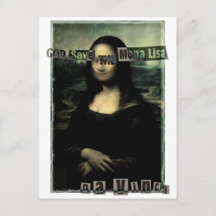 GOD_SAVE_THE_MONA_LISA POSTCARD