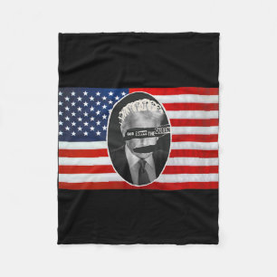 God Save The Queen Anti Trump Fleece Blanket