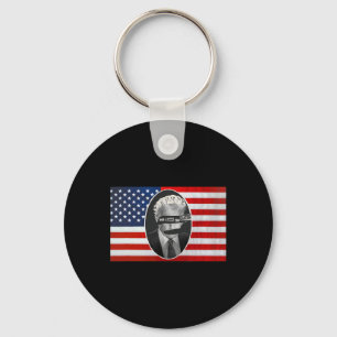 God Save The Queen Anti Trump Key Ring