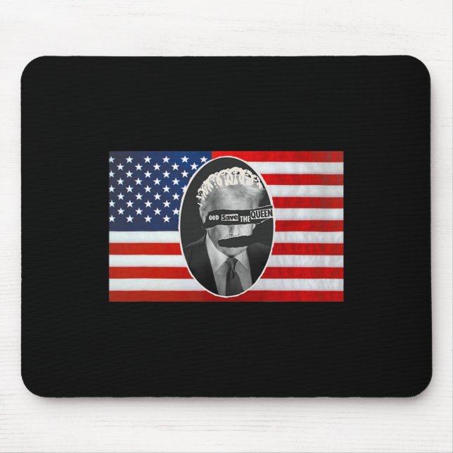 God Save The Queen Anti Trump  Mouse Mat (Front)