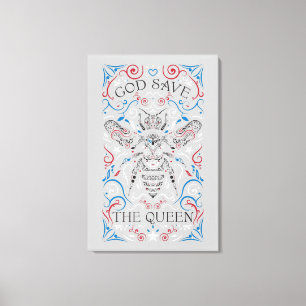 god save the queen canvas print