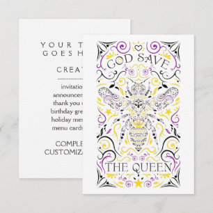 god save the queen invitation