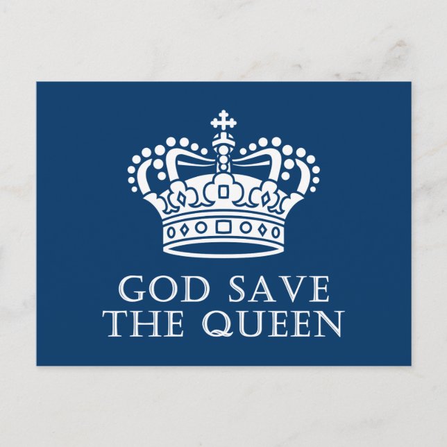 God Save The Queen Postcard (Front)