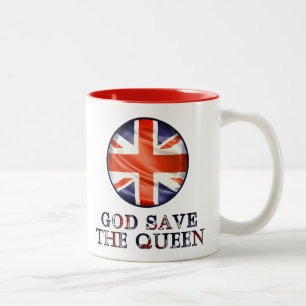 God Save The Queen Two-Tone Coffee Mug