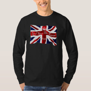 God Save The Queen United Kingdom Union Jack Flag T-Shirt