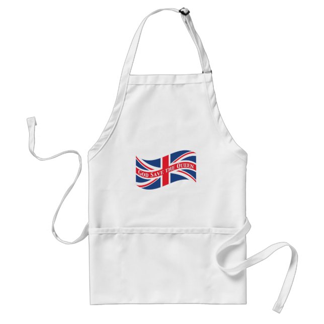 God Save the Queen with Union Jack Standard Apron (Front)