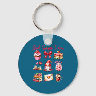 God Say I Am For Kids Girls Women Boys Mens Valent Key Ring