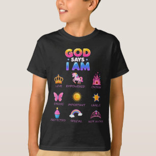 God Say I Am Princess Cute Jesus Teen Girl Toddler T-Shirt