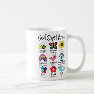God Says I Am Bee Spring Christian Funny Easter Da Coffee Mug