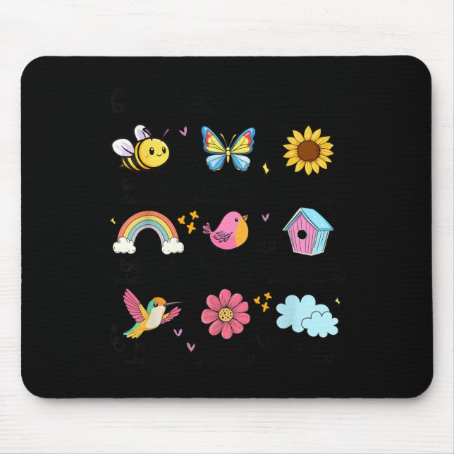 God Says I Am Bee Spring Christian Funny Easter Da Mouse Mat (Front)