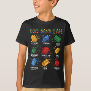 God Says I Am Building Brick Master Builder Block  T-Shirt