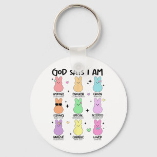 God Says I Am Christian Boys Girls Toddler Kids Ea Key Ring