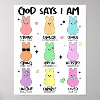 God Says I Am Christian Boys Girls Toddler Kids Ea