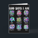 God Says I Am Cute Sea Turtle Scripture Design  Card<br><div class="desc">God Says I Am Cute Sea Turtle Scripture Design</div>