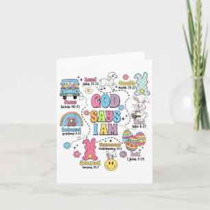 God Says I Am Easter  Card