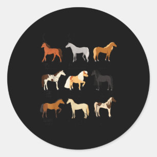 God Says I Am Horses Christian Women Girls Kids Bo Classic Round Sticker