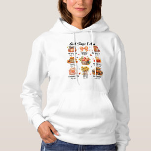 God Says I Am – Sweet & Strong Faith Affirmation Hoodie