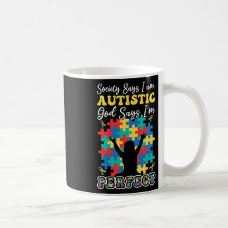 God Says Perfect Colourful Puzzle Kid Autism Aware Coffee Mug