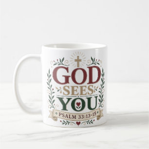 God Sees You Baptism Gift Coffee Mug