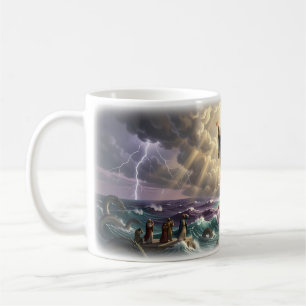 God Sees You Divine Protection Poster Coffee Mug