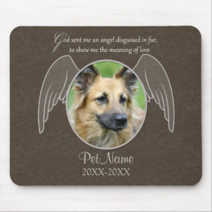 God Sent an Angel Pet Sympathy Custom Mouse Mat