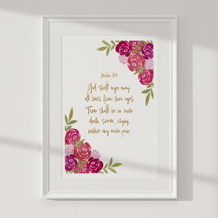 God Shall Wipe Away All Tears Revelation 21:4  Poster