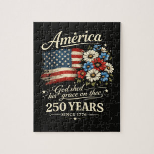 God Shed His Grace On Thee USA 250th Anniversary Jigsaw Puzzle