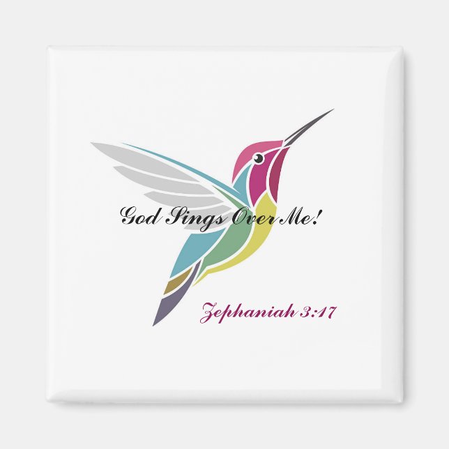 God Sings Over Me! Magnet (Front)