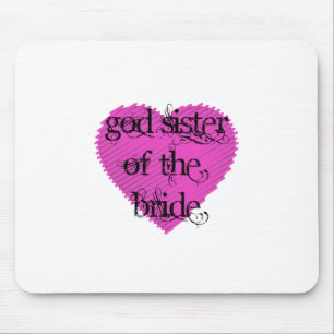 God Sister of the Bride Mouse Mat