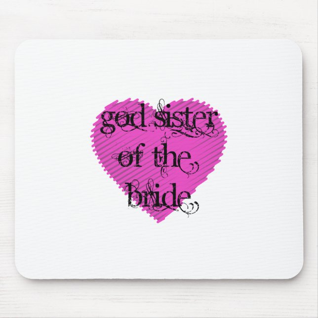 God Sister of the Bride Mouse Mat (Front)