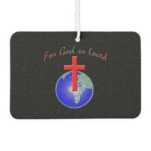God so loved car air freshener