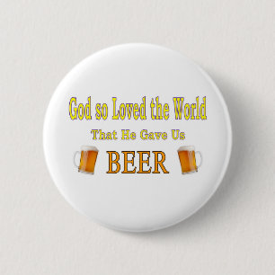 God So Loved the World 6 Cm Round Badge