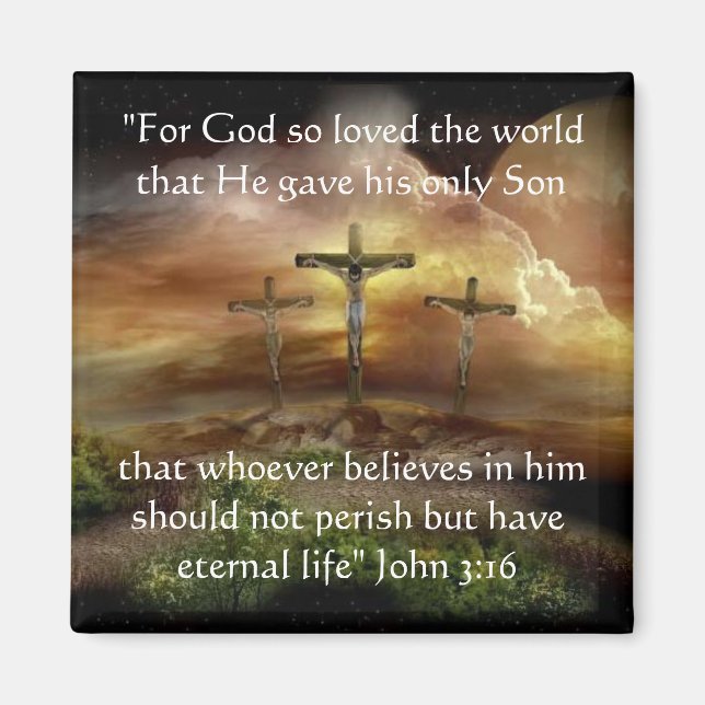 God so Loved the World Magnet (Front)