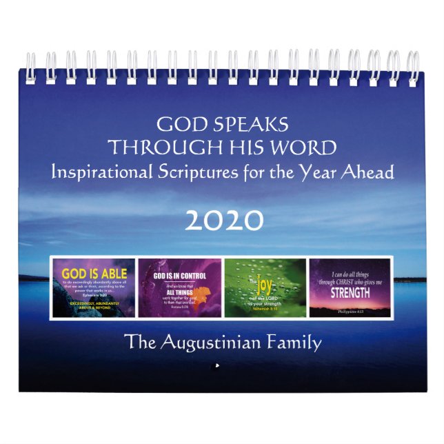 GOD SPEAKS Inspirational Bible Verses Year 2020 Calendar (Cover)