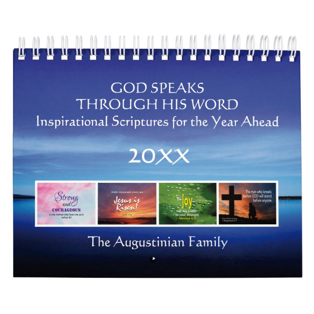 GOD SPEAKS Inspirational Scripture PERSONALIZED Calendar (Cover)
