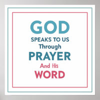 God Speaks To Us Through Prayer And His Word Clean