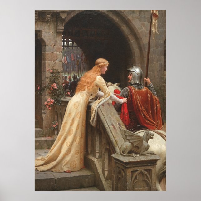 God Speed by Edmund Blair Leighton, c. 1900 Poster (Front)