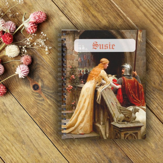 God Speed Edmund Leighton Fine Art Mediaeval Notebook (Creator Uploaded)