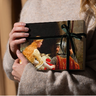 God Speed Edmund Leighton Fine Art Mediaeval Wrapping Paper Sheet