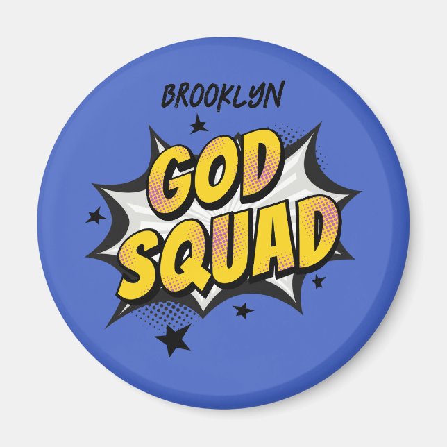 God Squad Christian youth group Sunday school Magnet (Front)