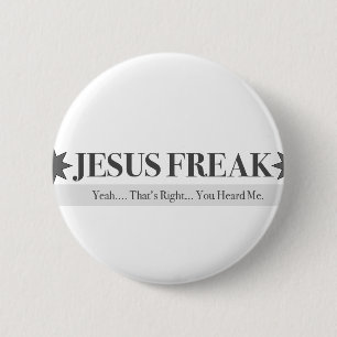 God Squad Jesus Freak 6 Cm Round Badge