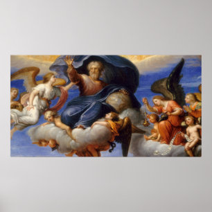God the Father - Circle of Pierre Mignard Fine Art Poster